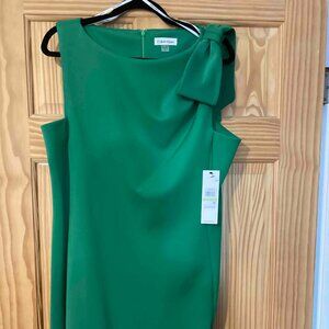 Calvin Klein dress with shoulder bow
